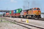 Stack train rolls east